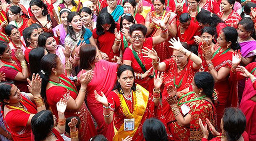हरितालिका (तीज) मनाइयो